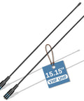 Dual Band Ham Radio Antenna 15.15 Inch Soft Whip SMA Female Connector For Baofeng UV5R Mini BF F8HP Pro DM32 UV32 5RM K5 Plus GM 15 PRO UV5G Plus Two Pack Increases VHF UHF Signal Range And Gain