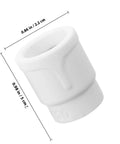 Premium 2-Piece Ceramic TIG Welding Torch Cup Shields For High Temp Argon Arc With Precision Machined White Ceramic Nozzles detailed view.