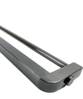 Heavy Duty Black Stainless Steel Furniture Legs Four Piece Modern Cabinet Riser Feet with Quick Screw Mount detail view.