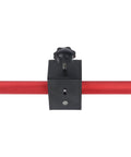 Electric Cable Threading Tool For Wall Wiring, Works With Any Drill, Smooth Drill Attachment That Pulls Wire Quick, Aluminum Alloy Red Black Design, Works With 3mm To 6mm Wire Installation, Easy Install And Time Saver red and black wall wiring tool with clamp
