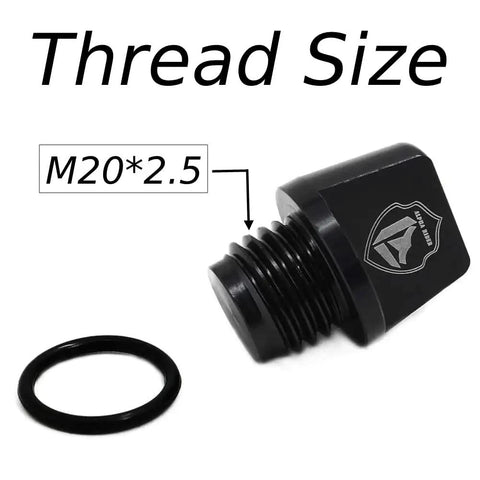Heavy Duty CNC Aluminum Oil Fill Cap Plug For Kawasaki Dirt Bikes Built Tough For KD80 KX Series with black finish and o-ring