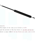 Beefy 300N Gas Struts Set Of 2 10 Inch Lift Supports For Trap Doors Lids And Beds With L Mounts Durable Lid Shocks Black