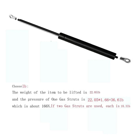 Beefy 300N Gas Struts Set Of 2 10 Inch Lift Supports For Trap Doors Lids And Beds With L Mounts Durable Lid Shocks Black