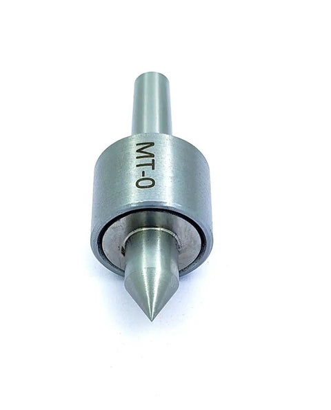 Mini Lathe Live Center MT0 Shank Triple Bearing Precision Revolving Center With Hardened Point And Tool Steel Housing