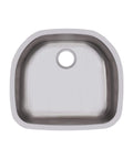 Dayton DXUH2118 Single Bowl Undermount Stainless Steel Kitchen Sink For 27 Inch Cabinets, top view seamless look