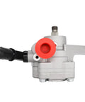 Close-up of power steering pump from 3L Rack And Pinion Power Steering Kit For Honda Accord 2003 To 2007 With Seal Kit And Outer Tie Rods 4pc