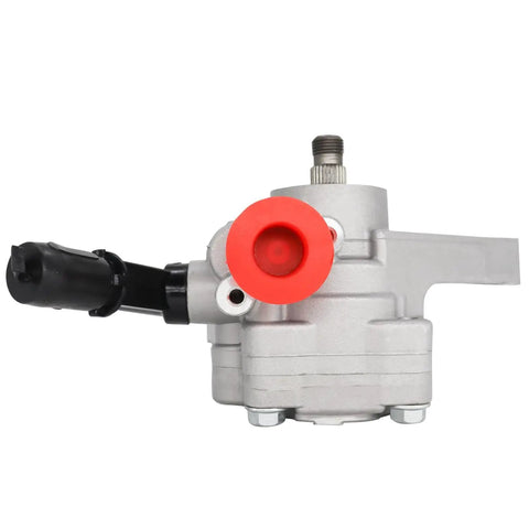 Close-up of power steering pump from 3L Rack And Pinion Power Steering Kit For Honda Accord 2003 To 2007 With Seal Kit And Outer Tie Rods 4pc