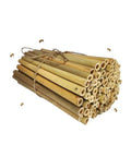 Solitary Bee Bamboo Tubes 4 Inch Pack Of 100 Bee Friendly Nesting Tubes for Mason Bee Houses, tied together with string.
