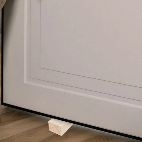 Two Pack Wooden Door Stop Wedge Shape Keeps Doors Open And Prevents Slamming Sturdy Beige Non Slip Door Stopper For Bedroom And Office Easy To Use Ideal For Home And Workspace