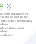 H-300 Quick Change Filter Cartridge For Everpure Drinking Water Systems, 0.5 Micron, 300 Gallon Capacity, Easy Replacement