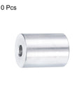 Beefy Aluminum Spacer Set Ten Pieces Quarter Inch Bore Spacer With Three Quarter Inch Outer Diameter And One Inch Length Standoff Bushings For Screws Bolts And Rods Plain Finish Round Metal Spacers, front view