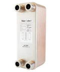 Brazed Plate Heat Exchanger 3x8 Inch 30 Plate Water To Water System Copper And 316L Stainless Steel, four port view