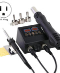 2 In 1 Soldering Iron And Hot Air Rework Station For BGA IC Repair And Desoldering On Cell Phone PCBs Handy SMD Welding Tools With Quick Access And Sensor Mode US Plug