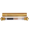 Oil Water Separator For PCP Air Rig Setup High Pressure Air Filter with 8mm Quick Connector, gold casing, filtering materials visible