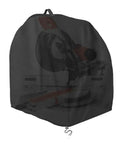 Heavy Duty Miter Saw Cover Waterproof Dust Shield Top Shelf Shop Bag with drawstring closure for secure moisture protection.