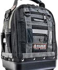 Tech MCT Tool Bag With Stainless Steel Tape Measure Clip Over Molded Comfort Handle Waterproof Base Heavy Duty Organizer