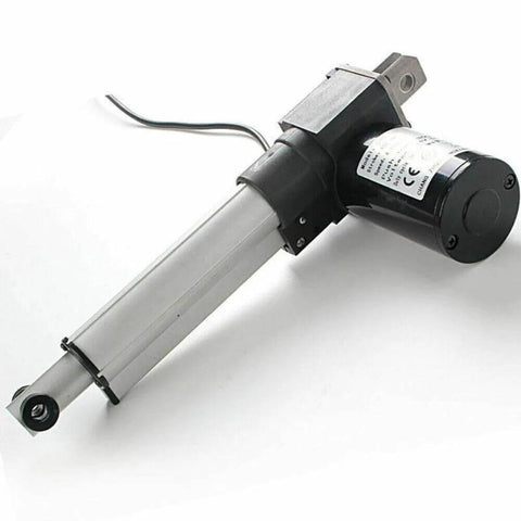 Rugged Heavy Duty Electric Linear Actuator With 50 To 1200mm Stroke DC12V Or DC24V Motors, shown in a side view