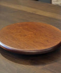 Dope 12 Inch Live Edge Cherry Wood Lazy Susan Spin Tray For Dining Table Centerpiece And Spice Organizer Smooth 360 Degree Rotation
