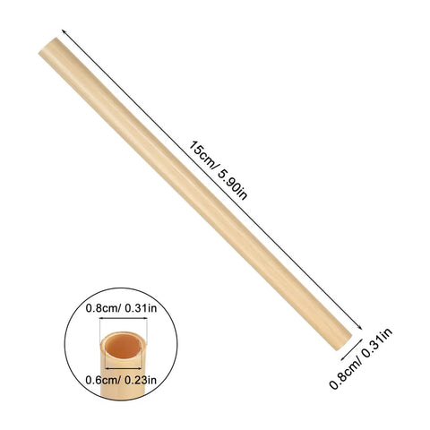 Mason Bee Tubes 300 Pack 6 Inch Pollinator Tubes For Beekeeping Outdoor Nesting Tubes Replacement Reed Habitat detail view