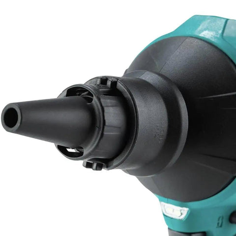Close-up of 18V Brushless Cordless Blower And Inflator Tool Only With 447 MPH Air, 39 CFM, showing nozzle detail and LED light