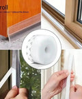 Heavy Duty Self Adhesive Foam Weather Stripping Tape For No Fuss Quick Setup to Kick Out Cold Drafts and Rain Leak from Doors or Windows, 1.38 inch by 16.4 foot roll.