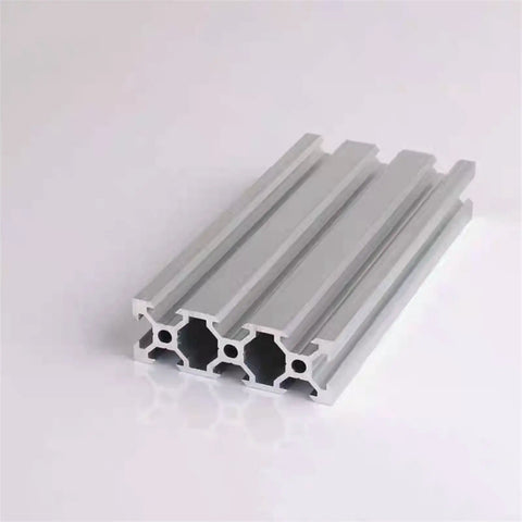 2060 Aluminum Profile Extrusion Rail Set For 3D Printers Anodized Linear Guide EU Standard close-up view 250mm length