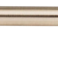 Front view of Kara Pull Serene Collection 3-3/4 Inch Center To Center Brushed Satin Nickel Finish cabinet handle with durable zinc alloy.