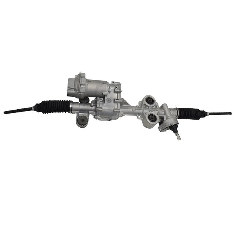 Heavy Duty Steering Rack And Pinion Assembly For 2014 2020 Chevy Silverado Gmc Sierra Tahoe Cadillac Escalade side view with rubber boots.