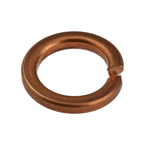 Assorted Copper Split Lock Washers And Flat Washers Set For M3 M4 M5 M6 M8 M10 M12 5 Pieces Built Tough component shown is split lock washer