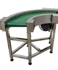 Curved Conveyor Belt With 90 Degree Turn Flexible Direction Change Stainless Steel PVC Belt 11.8 Inch Wide 20 Meters Per Minute Speed 400W Power Adjustable Foot Leveling For Uneven Floors Heavy Duty Workhorse Conveyor