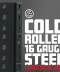 Rugged Steel Rack Rail Set For 4U Rack Size With Pre Threaded Cold Rolled Steel Construction and printed unit markings