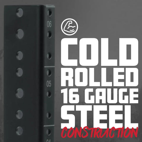 Rugged Steel Rack Rail Set For 4U Rack Size With Pre Threaded Cold Rolled Steel Construction and printed unit markings
