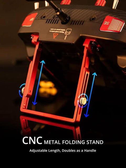 Boxer Max ExpressLRS Transmitter CNC metal folding stand close-up
