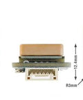 Top, side, and bottom views of GPS Module M10Q 5883 Update for Racing Drones Quadcopters and Airplanes with Strong GNSS and Compass