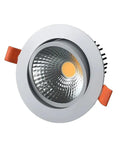 JUDYSSY Adjustable Led Floodlight 3-15W High Efficiency Cob Ceiling Light with orange clips for easy installation.