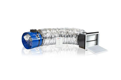 Ultra Quiet Whole House Fan With Wireless Remote And Dual Speed Settings Pushing 2465 CFM For Super Chill Ventilation Cooling Up To 1235 Square Feet With Easy Cleanup Grille Backed By 10 Year Warranty