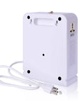 Back view of Step Up Transformer 110V To 220V Power Converter 3000 Watts Dual 220V Sockets with power cord