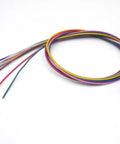 Waterproof M12 8 Pin Sensor Receptacle Connector A Coded Aviation Socket with multicolored wires for harsh industrial use.