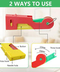 Automatic Needle Threader For Sewing Machines And Hand Sewing Lightweight Plastic Threading Tool For Easy Eye Friendly Threading Great For Elderly Beginners DIY Crafters And Crafts 3 Pack with instruction details