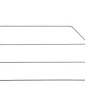 12 Inch Baking Sheet Organizer Rack For Wall And Base Kitchen Cabinets Chrome Wire Divider For Pan Storage In Cupboards.