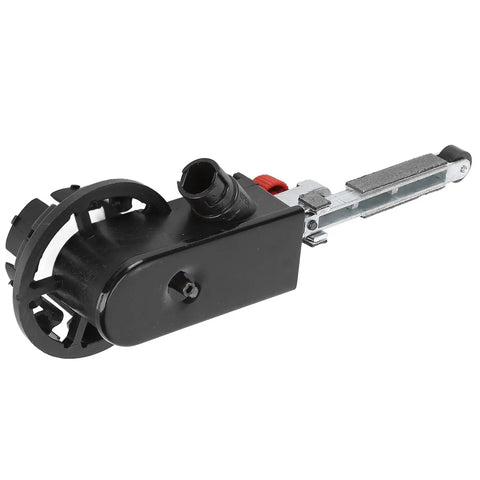 Heavy Duty Belt Grinder Sander For Woodworking Metal Polishing Multifunctional Durable Tool with spindle mount and adjustment features.