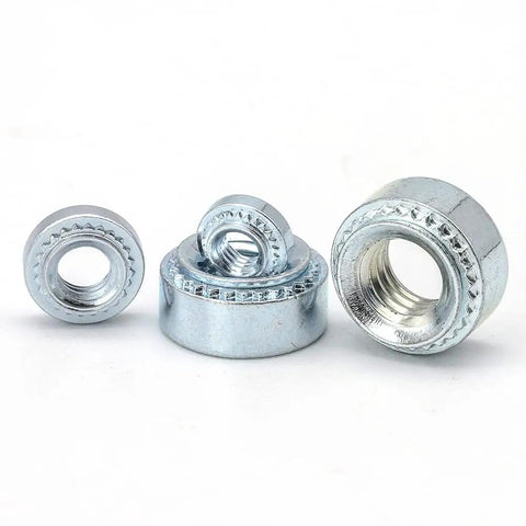 Self Clinching Nut Assortment Kit Zinc Plated Galvanized Steel Swage Press Fit Fasteners For Thin Sheet Metal M3 M4 M5 M6 Heavy Duty Shop Hardware Solid Grip Quick Install Assembly Parts 450 Pack