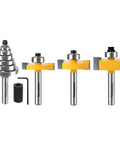 Quarter Inch Shank Rabbet Router Bit With Six Bearings Built Tough For Smooth Clean Rabbets Carbide Tipped With Interchangeable Bearings Set