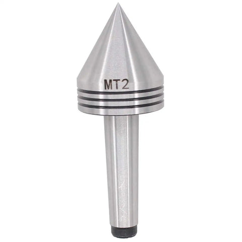 60 Degree Point MT2 Taper Heavy Duty Live Tailstock Center For Wood And Metal Turning, High Precision 0.001mm Accuracy, Suitable For CNC Machining, Lathes, And Manual Engines, Durable Silver Finish
