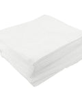 Boss Grade Polyester Clean Room Wipers Six By Six Inches One Fifty Piece Bundle stacked for LCD PCB maintenance and solvent grime.