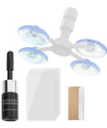All Vehicles Windshield Chip And Crack Repair Kit For Cars And Trucks Auto Glass Repair Set components including resin and patches