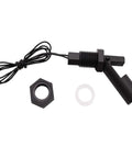 2 Pack Side Mounted Horizontal Liquid Float Switch Water Level Sensor Black For Aquariums And Fish Tanks With Normally Open And Normally Closed Contacts And Easy Plug And Play Install, black float switch with cable and mounting nut