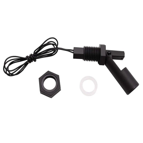 2 Pack Side Mounted Horizontal Liquid Float Switch Water Level Sensor Black For Aquariums And Fish Tanks With Normally Open And Normally Closed Contacts And Easy Plug And Play Install, black float switch with cable and mounting nut