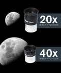Travel Scope 70mm Beginner Portable Telescope With Backpack For Easy Stargazing On The Go, Crisp Moon And Planet Views, Lightweight Travel Ready, Fully Coated Glass Lenses, The Perfect First Telescope For Newbies, 20x and 40x eyepieces