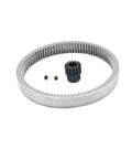 Heavy Duty 1/12 RC Hydraulic Excavator Rotary Motor Pinion And Internal Ring Gear Set with Steel Pinion and 93 Tooth Ring Gear